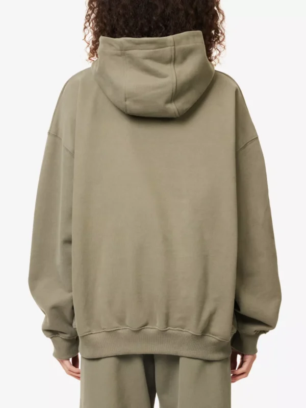 Oversized fit Olive Green cotton hoodie